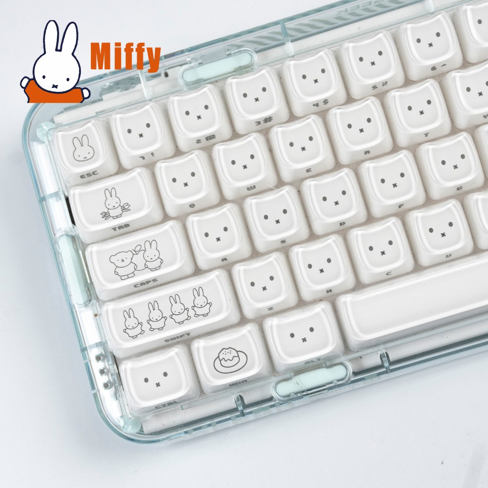 Pc Gaming Lounge - Teclas Kawaii Miffy, teclas con forma