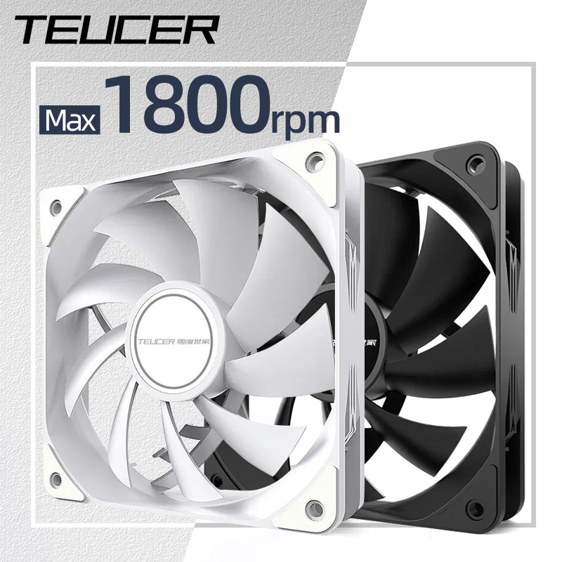 Pc Water Cooling - Teucer-ventilador de chasis de 12cm, Control