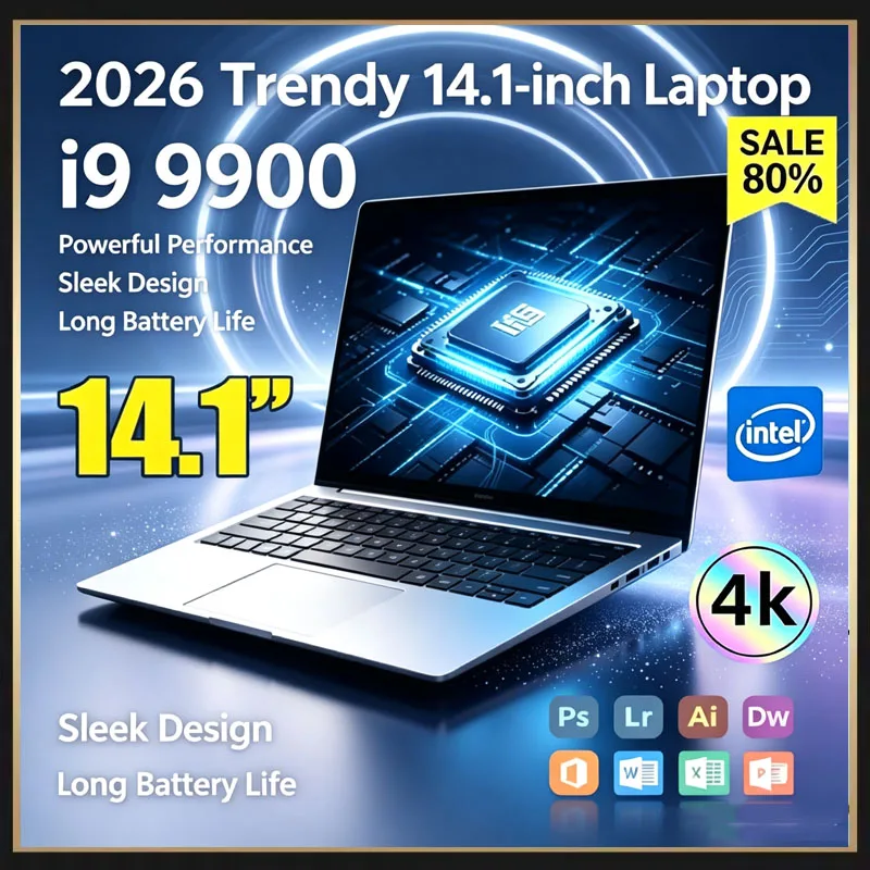 Pc Gaming Intel - Portátil ultrafino de 14,1 pulgadas, con