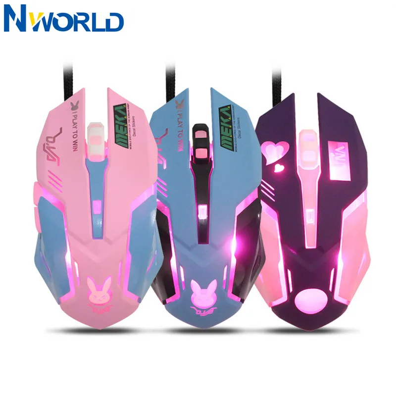 Pc Gaming Pink - Ratón para juegos OW de 6