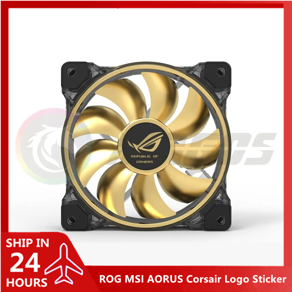 Pc Gaming Lounge - Pegatina con logotipo de ventilador para