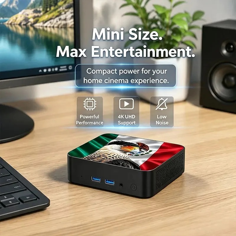 Mini PC con Bandera de México  - Pc Gaming Intel reseña y precio