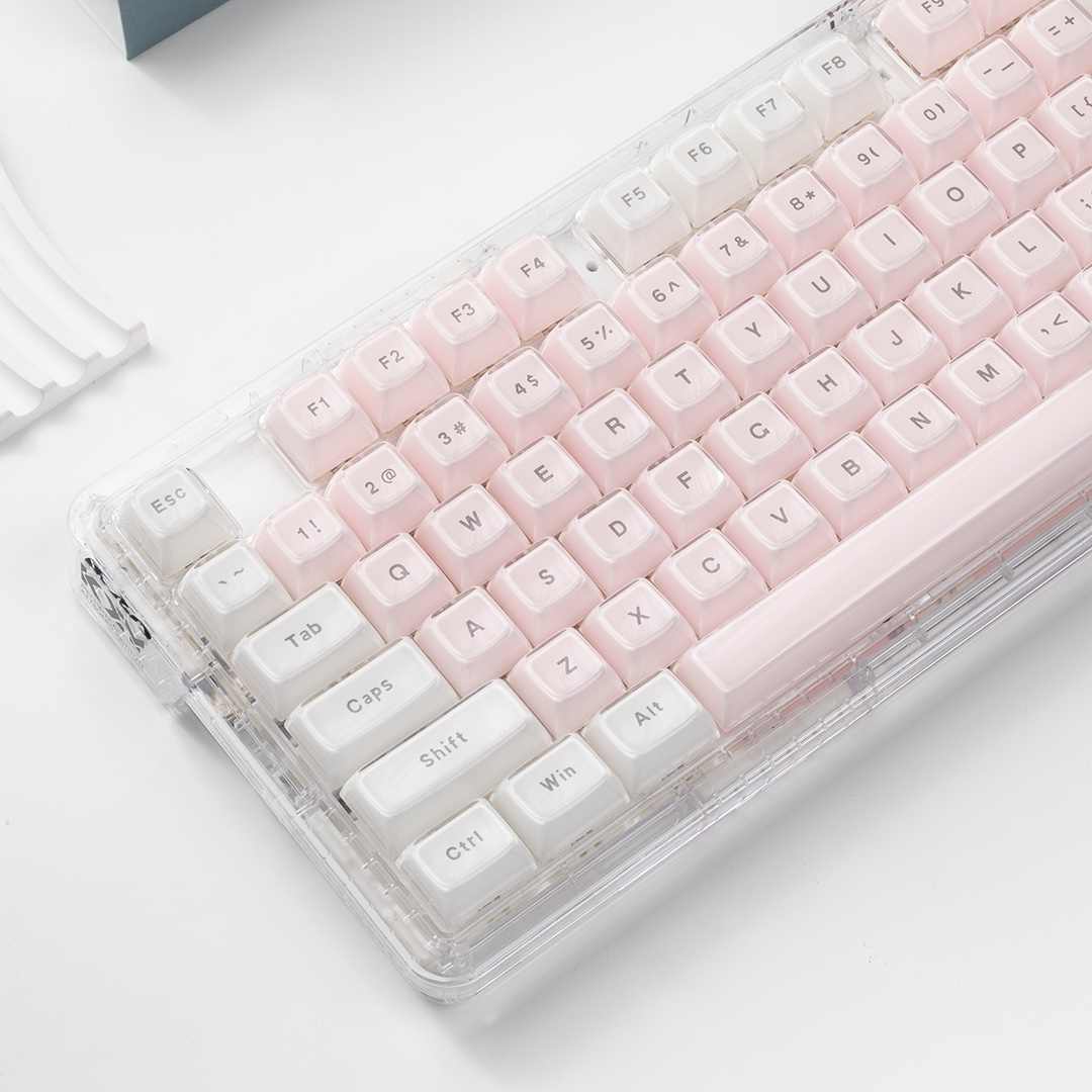Teclas Transparentes de Crista - Pc Gaming Pink reseña y precio