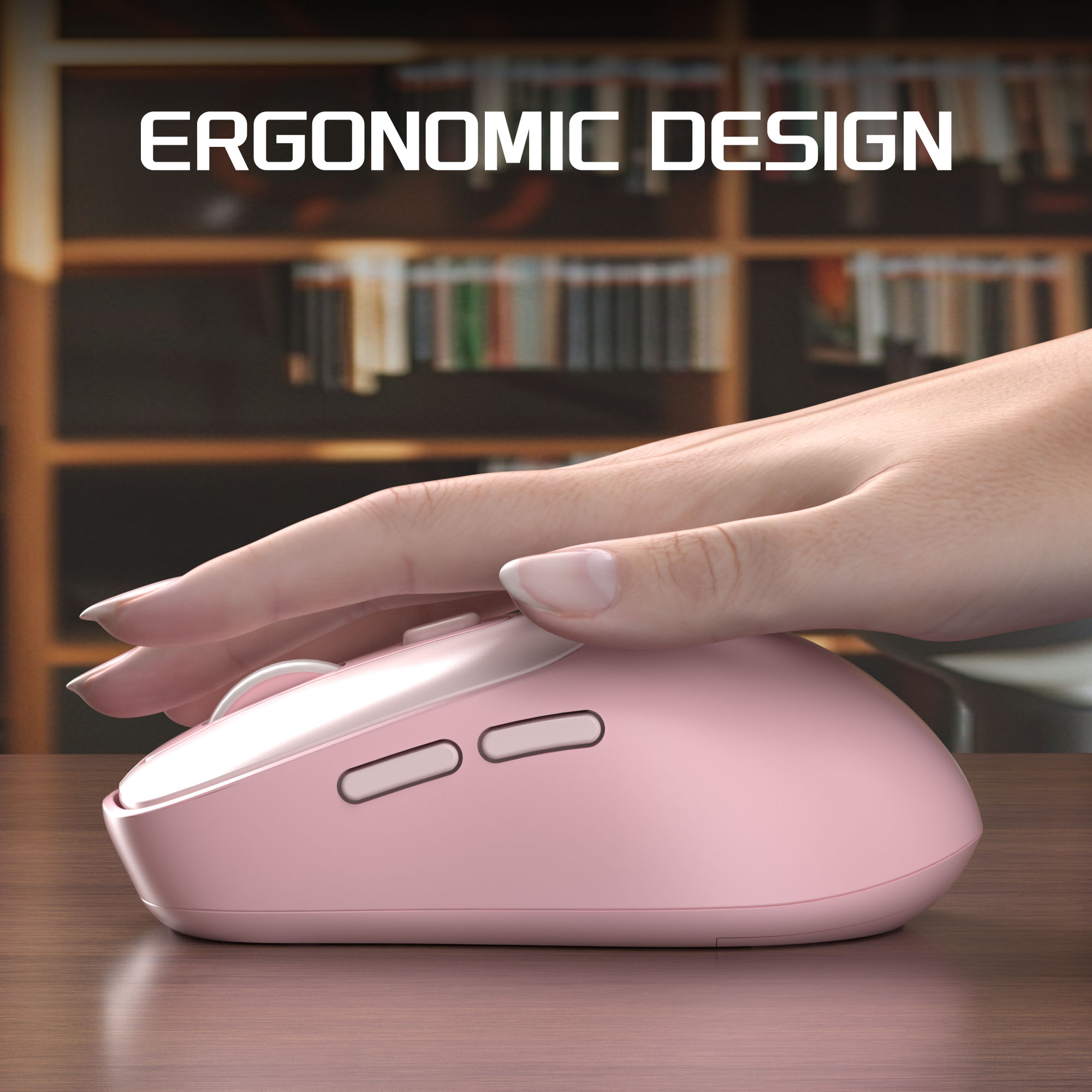 Ratón Inalámbrico MageGee 2.4G - Pc Gaming Pink reseña y precio