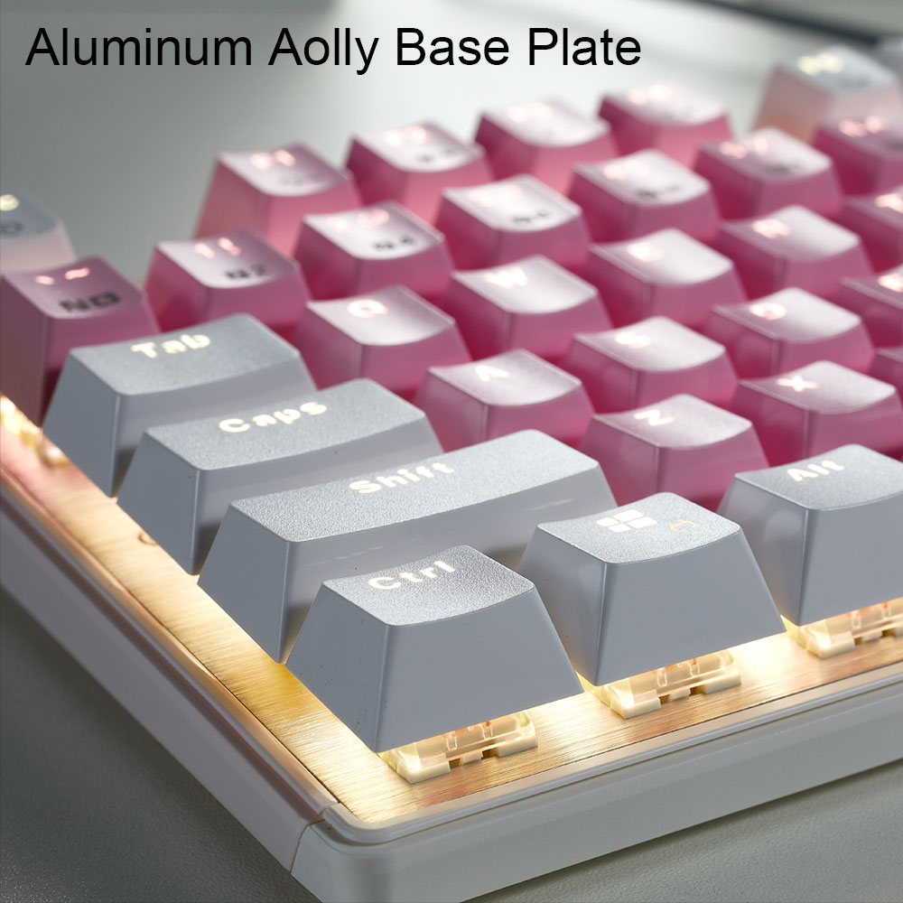 Teclado mecánico HEXGEARS GK71 - Pc Gaming Pink reseña y precio