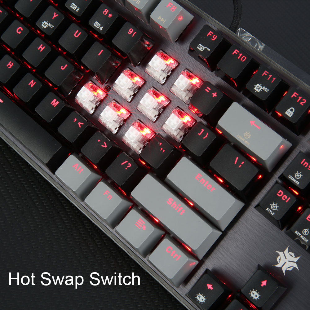 Teclado mecánico HEXGEARS GK71 - Pc Gaming Pink reseña y precio