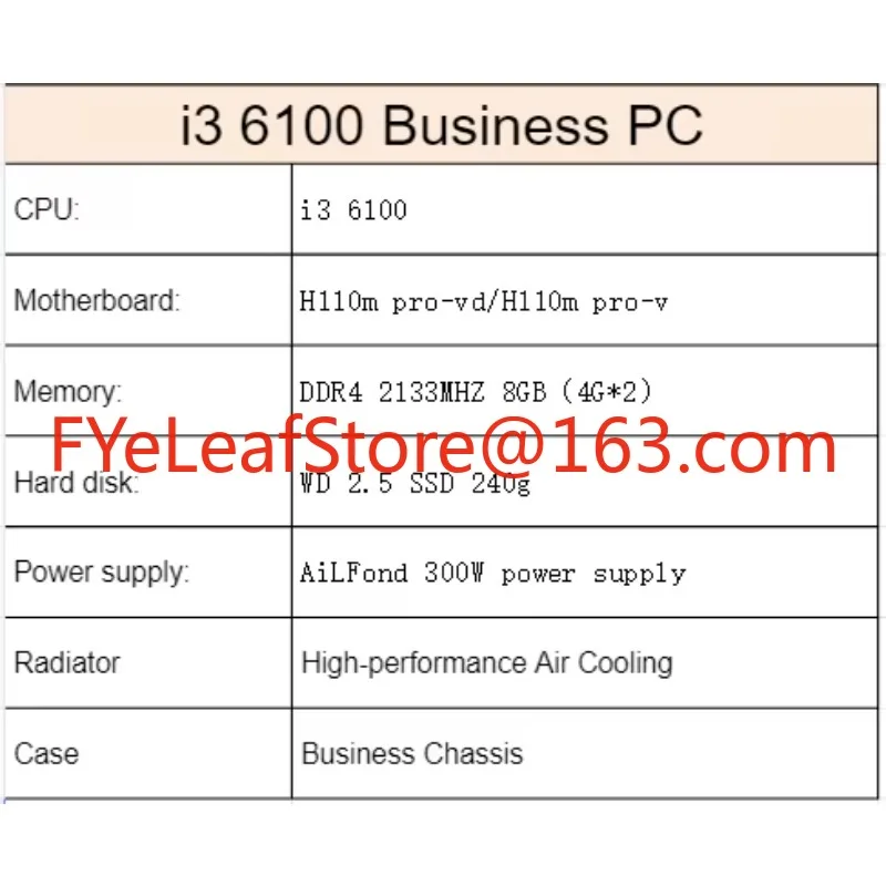 I3 6100 PC para juegos complet - Pc Gaming Fullset reseña y precio