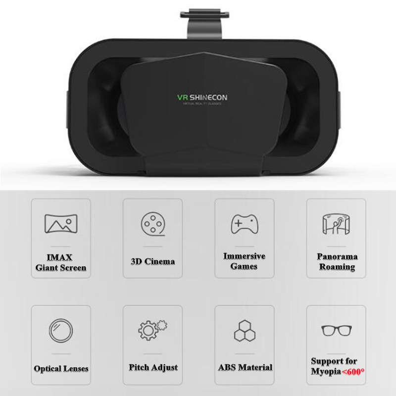 Shinecon Viar-gafas 3D VR, dis - Vr Headset Pc reseña y precio