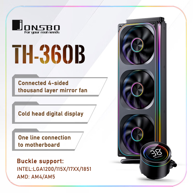 Jonsbo TH-360 AIO CPU refriger - Pc Water Cooling reseña y precio