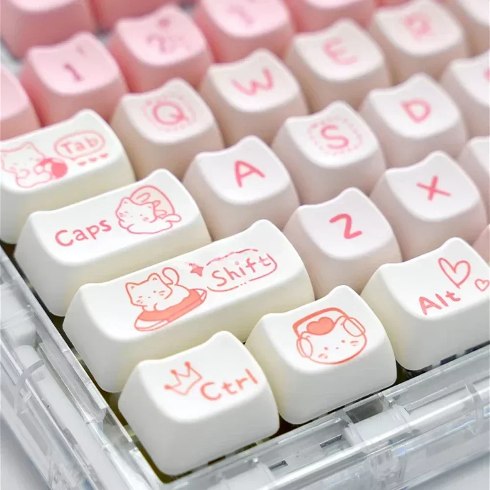 Juego de teclas de gatito rosa - Pc Gaming Pink reseña y precio