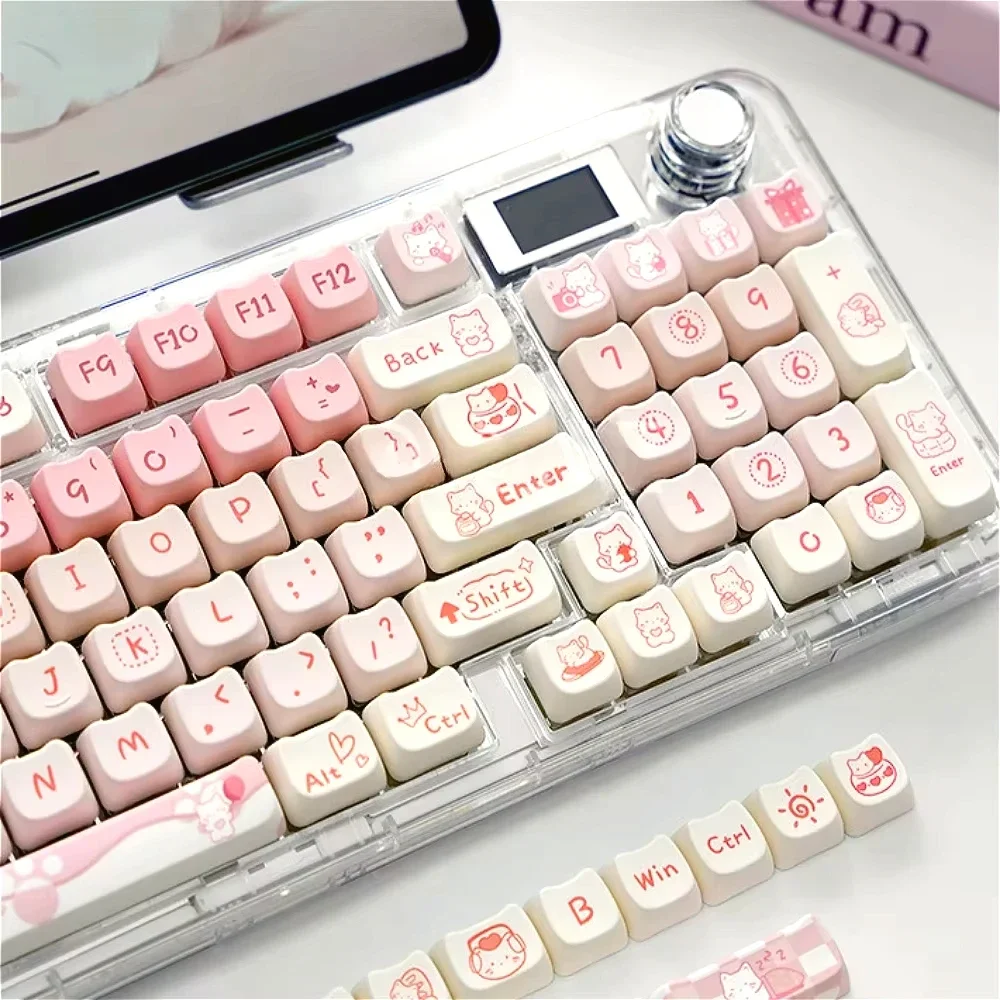 Juego de teclas de gatito rosa - Pc Gaming Pink reseña y precio